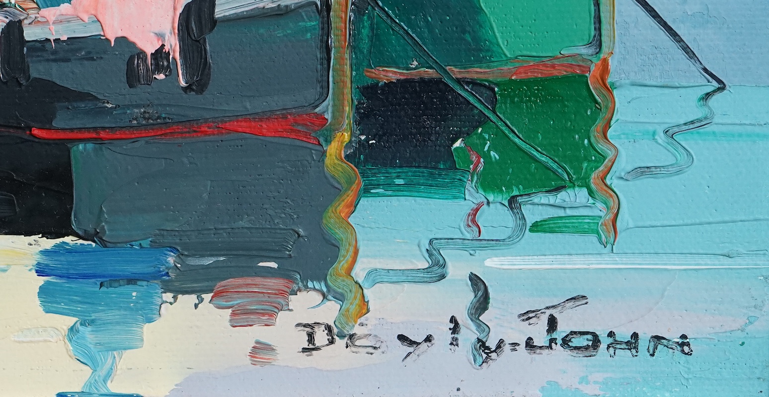 Cecil Rochfort D'Oyly John, 1906-1993, 'Fishermen, Evening, Martigues'